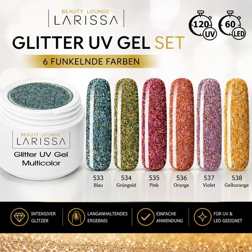 Glitter gel set colori - set,