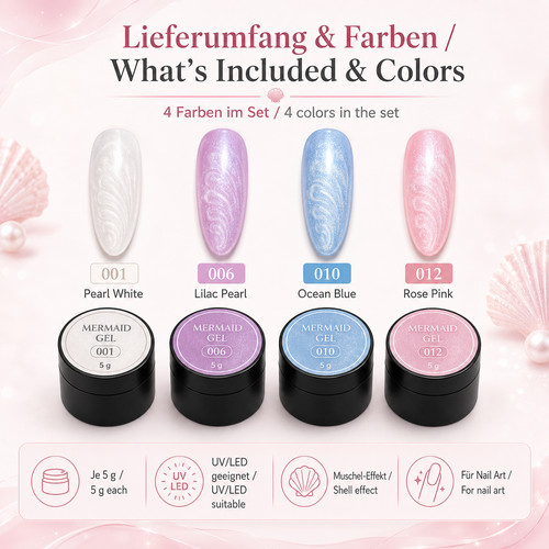 Set gel coloranti mermaid - 4,